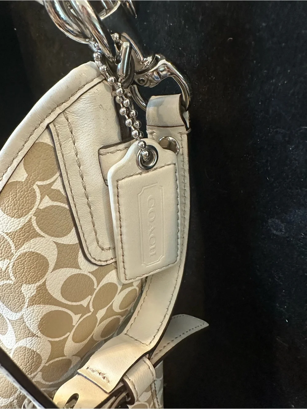 Coach #342 Chelsea 1941 series heritage Signature Pattern Hobo Bag